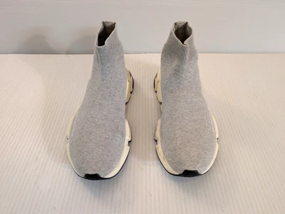 Authentic BALENCIAGA Speed trainers knit Sneakers shoes 39 EU / 9 US gray - Image 1 of 4