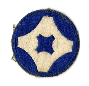 4th Service Command White Back Patch WWII Vintage Southern States - Picture 1 of 2