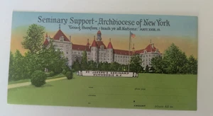 St Joseph’s Seminary Dunwoodie NY Archdiocese of New York Fund Envelope Unused - Picture 1 of 2