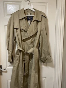 Burberry Mac Trench Coat Men's Vintage Beige Size 50 Short L Uk 40 - Picture 1 of 21