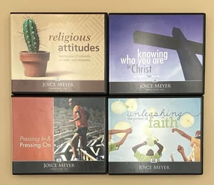 Lot Of 4 Joyce Meyer Teachings Knowing Who You Are In Christ Religious Attitudes - Picture 1 of 2