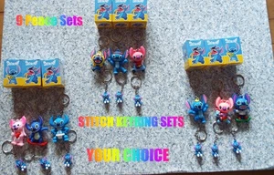 JUEGO DE 9 LLAVEROS DE PAZ DISNEY STITCH - Imagen 1 de 22