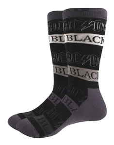 Calcetines AC/DC Espalda en Negro Banda Logo Nuevo Oficial Unisex Negro (Reino Unido Talla 7-11) - Imagen 1 de 1