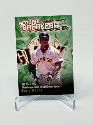 2003 Topps Baseball Barry Bonds Record Breakers Card #RB BB - Image 1 of 2