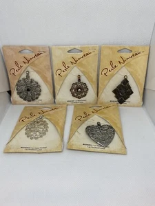 LOT OF 5 New Metal Pendant CHARM JEWELRY PERLE NOUVEAU. Lot X335 - Picture 1 of 2