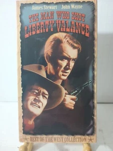 The Man Who Shot Liberty Valance VHS NEW SEALED Watermarks Paramount John Wayne - Picture 1 of 3
