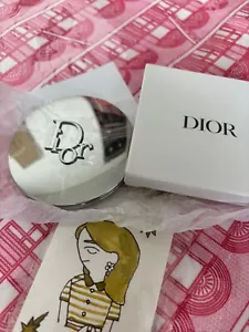 Christian Dior mirror w/BOX SILVER logo NEW Novelty gift JAPAN LIMITED ITEM!!!!! - Picture 1 of 5