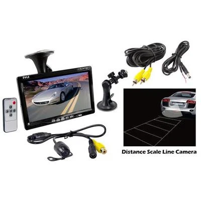PLCM7700 7" LCD Video Monitor + Backup Camera Universal Mount Backup Camera Kit - Image 1 of 4