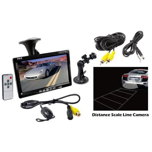 PLCM7700 7" LCD Video Monitor + Backup Camera Universal Mount Backup Camera Kit - Image 1 of 4