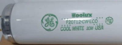 (6-Pack) GE F20T12/CW Fluorescent 20W 24" Lamp Light Bulb Cool White Made in USA - Image 1 of 2