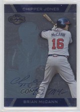 2007 Topps Co-Signers Silver Blue /150 Brian McCann Chipper Jones #3.3 HOF
