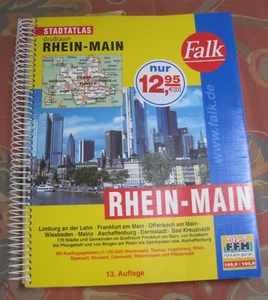 Falk Plan - Stadtatlas Großraum Rhein - Main 13. Auflage Karten Stadtplan - Bild 1 von 5