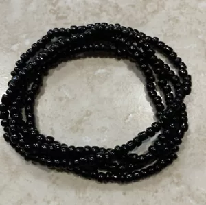 COLLIER ELEKE NANA Buruku Nanu Orun Orisha africain noir spirituel perles Santer - Photo 1 sur 3