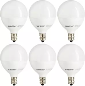 G16.5 Light Bulb LED, 7 Watts (60W Equiv.), 500 Lumens, Dimmable, Type G Globe S - Picture 1 of 7