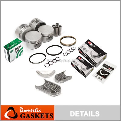 Anéis de rolamentos de pistão ajuste 91-99 Nissan Sentra 200SX NX 1.6L DOHC GA16DE - Imagem 1 de 4