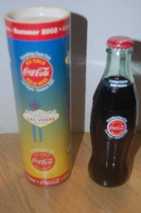 COLLECTIBLE COCA-COLA LAS VEGAS SUMMER 2002 CONTAINER & BOTTLE - Picture 1 of 6