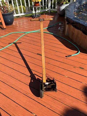 VINTAGE GREAT STATES SHELBYVILLE LAWN TRIMMER AND EDGER PUSH MOWER GREAT SHAPE Cover