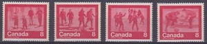 CANADA 1974 #644-47 Winter Sports "Keep Fit" (Set of 4) - MNH - Picture 1 of 5