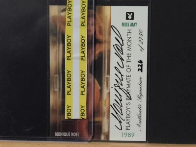 Tarjeta autografiada de Playboy: #108 MONIQUE NOEL Miss May #226 de 2750 1995 Playmate Foto 1 de 4