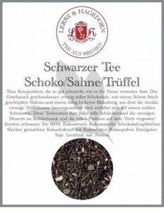 Té negro chocolate/crema/trufa 1 kg - crema de chocolate trufa - Imagen 1 de 9
