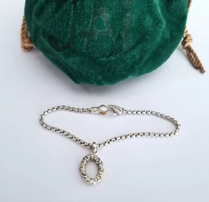 Pulsera de eslabones de caja ovalada floral de plata esterlina John Hardy Jai - ¡Nueva! - Imagen 1 de 5