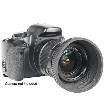 Bower 82mm Collapsible Rubber Lens Hood (Black) - Image 1 of 3