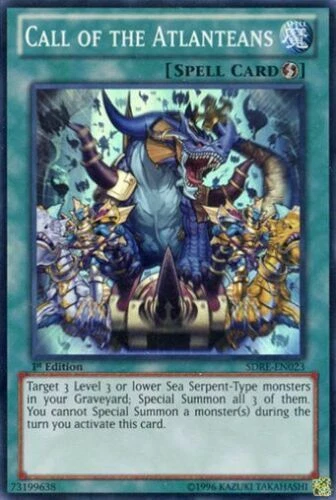 CALL OF THE ATLANTEANS (SDRE-EN023) - YuGiOh Super Rare 1st Ed. Spell - Image 1 of 1