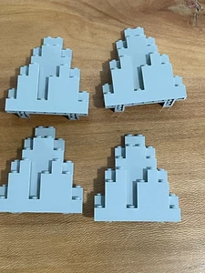 LEGO 6083 Light Gray LURP Rock Panel 3x8x7 Triangular (Lot of 4) Castle Wall - Picture 1 of 5