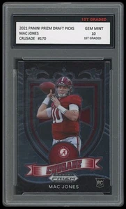 TARJETA DE NOVATO MAC JONES 2021 PANINI PRIZM DRAFT PICKS CRUZADA PRIMER GRADO 10 NFL RC - Imagen 1 de 1