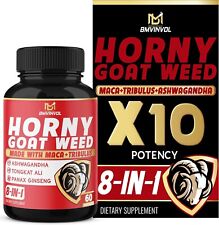 BMVINVOL Horny Goat Weed Capsules, Boost Energy,14000mg Herbal Equivalent with M