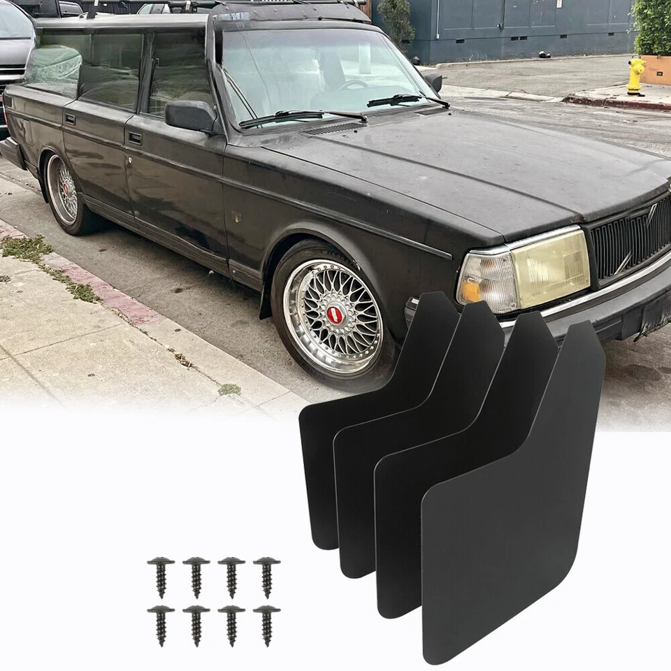 Mud Flaps Splash Guards Flexible Wheel Fender Flares for Volvo 240 Sedan Wagon Foto 1 de 4
