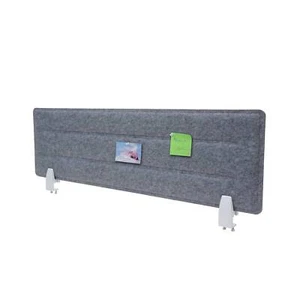 B-Ware Tischtrennwand MCW-G76, Büro-Sichtschutz Pinnwand, Textil, 100x30cm grau - Bild 1 von 7