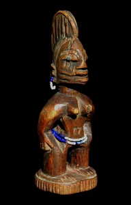 Statuette Jumeaux Ibeji Owo Ancienne - Début XXe - 23 cm - Art africain - Imagen 1 de 8