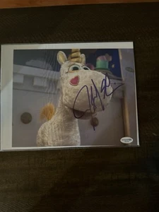 Hand Signed Jeff Garlin Voice of Buttercup,  Unicorn Toy Story 8x10 Photo COA - Picture 1 of 2