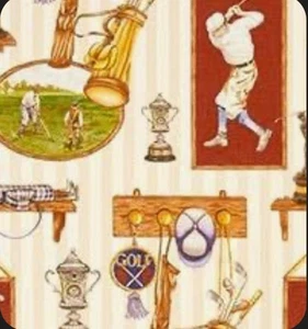 Vintage Premium TPC Classic Golf Wrapping Paper GW4116 24”x 100’ Masters PGA - Picture 1 of 8