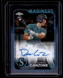 Tarjeta automática radiocontrol Topps 2024 cromada Dominic Canzone #RA-DC novato - Imagen 1 de 2