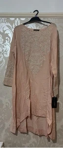 Limelight baby pink shimmer Arabic kurta large - Picture 1 of 6