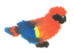 Postcard Rop van Mierlo "Parrot" 2024 Folk Art MINT - Picture 1 of 1