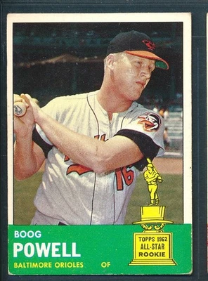 1963 Topps #398 Boog Powell Baltimore Orioles ~ En muy buen estado-excelente a excelente Foto 1 de 2