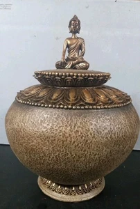 Buddha Resin Jar. - Picture 1 of 4