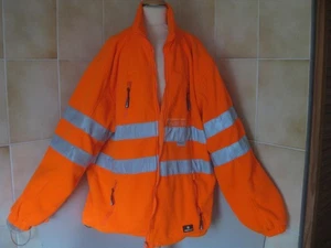 Fleecejacke Warnjacke, Signal Jacke, Arbeitsjacke, Gr. , Winter Bau Straßenbau - Bild 1 von 10