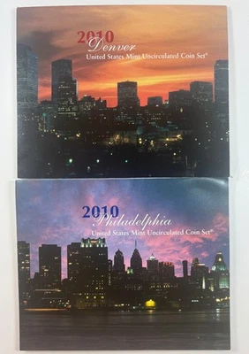 2010 US Mint Uncirculated Set Denver+Philadelphia 20 coins w/OGP & COA - Image 1 of 4