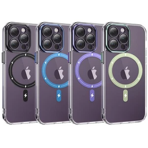 Shockproof Mag Safe Clear Cover For Apple iPhone 15 14 13 Pro Max Plus mini - Picture 1 of 16