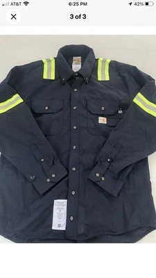 Lote De 2 Camisas Ligeras Carhartt FR Alta Visibilidad CAT 2 Talla XL Regular Foto 1 de 4