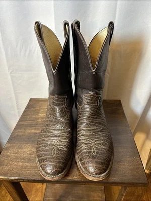 Botas de Vaquero Justin Vaquero Estilo 3029 Cuero Marrón Texturizadas Para Hombre’s 13E Foto 1 de 4