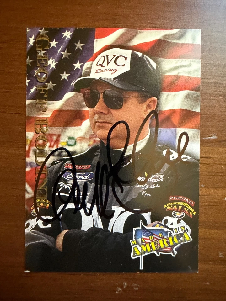 Geoff Bodine Signed 1996 MAXX Made in America NASCAR  - Image 1 of 1