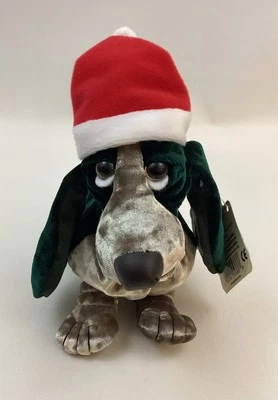 Applause Hush Puppies Velvet Plush Bean Bag Limited Edition DK Green C-Mas NWT - Image 1 of 4