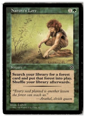 MTG Nature's Lore - Portal Second Age Moderately Played English - Image 1 of 2