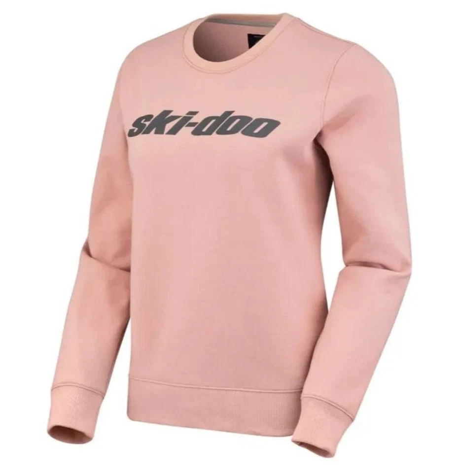 Sudadera rosa para mujer SKI-DOO Signature Crew talla XS Foto 1 de 1