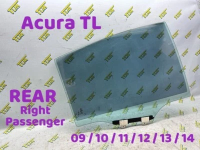 09-14 Acura TL Door Window Glass REAR PASSENGER RIGHT 2010 2011 2012 13 2014 OEM - Image 1 of 3